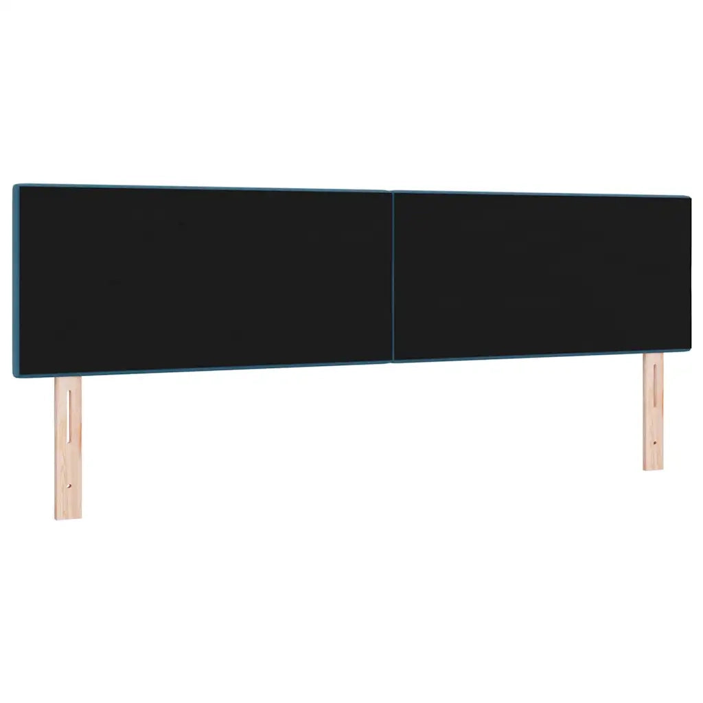 Testiera | Testata LED con strisce LED Blu 180 cm Velluto