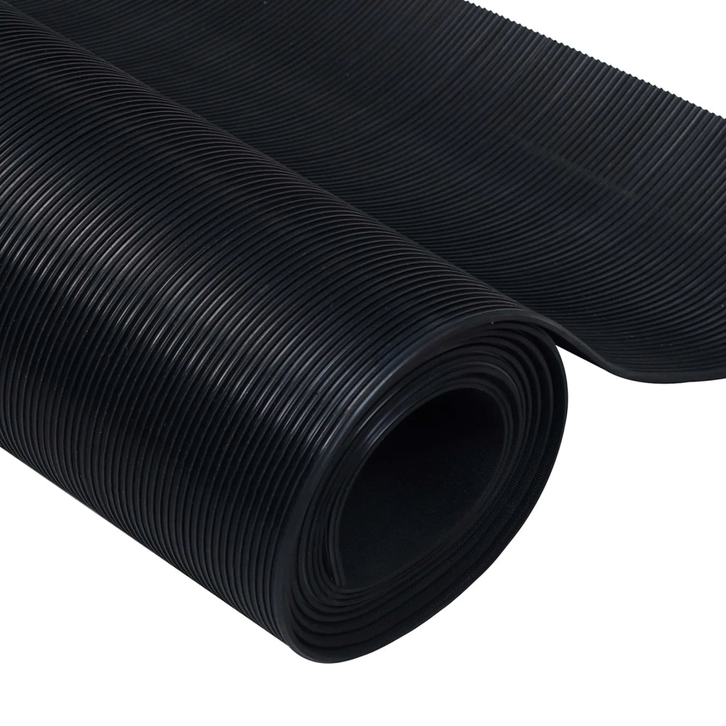 Tappeto per pavimento Nero 1,5 x 4 m Gomma 42046731
