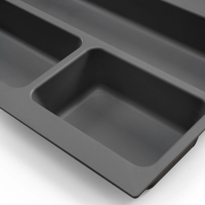 Portaposate Optima Vertex/Concept, profondità 500 mm, spessore 16 mm, modulo 400 mm, Tecnoplastica, Grigio antracite