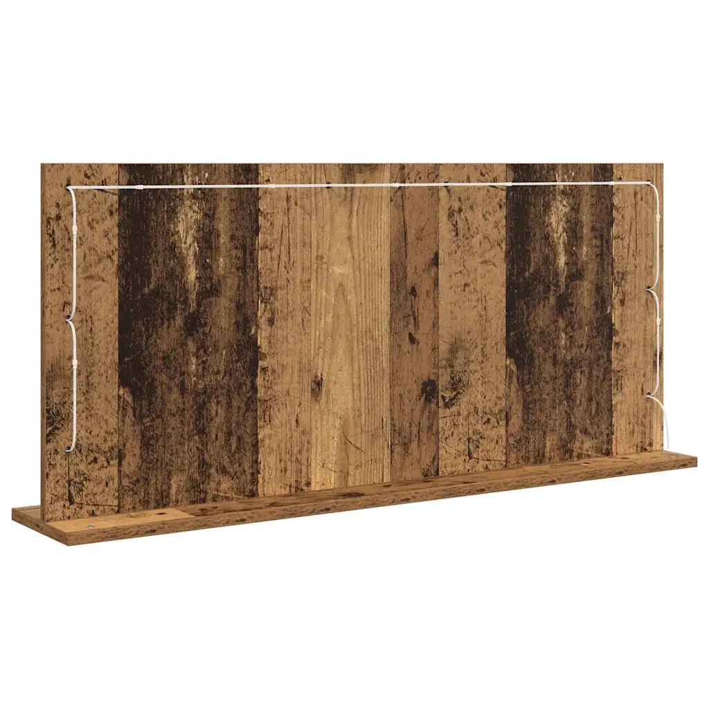 Specchio da Vanità Rettangolare Legno vecchio 100 x 45 x 18 cm 868331