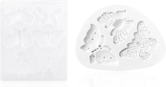 Due accessori a forma di farfalla per hobby e accessori da cucina - Crea hanger per biscotti di cioccolato