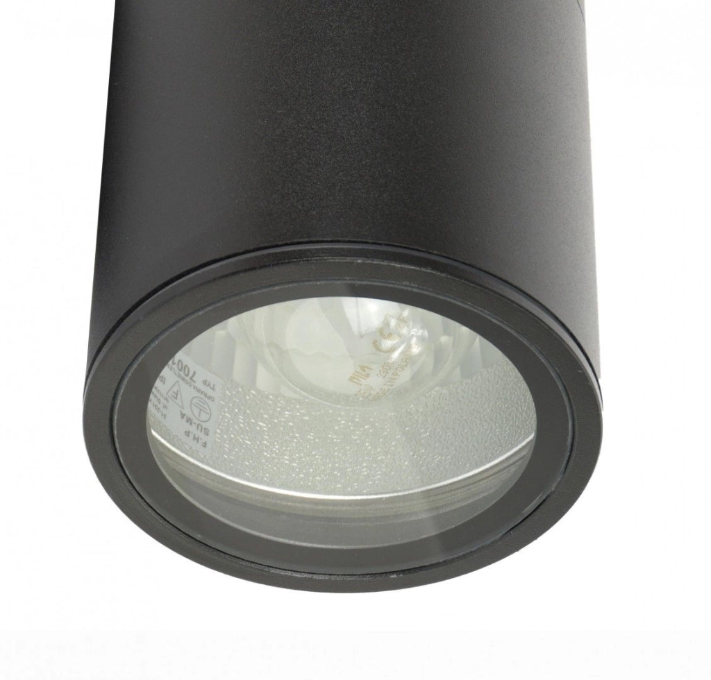 Plafoniera esterna spot SU-MA Adela nera 11cm E27 IP54