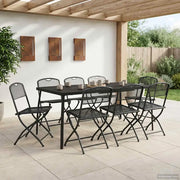 Set di Mobili da Esterno 7 pcs Antracite Ferro e Acciaio 3422898