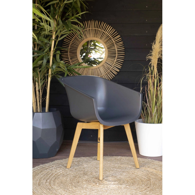Set di 2 sedie AMALIA Eucalyptus HARTMAN - Antracite