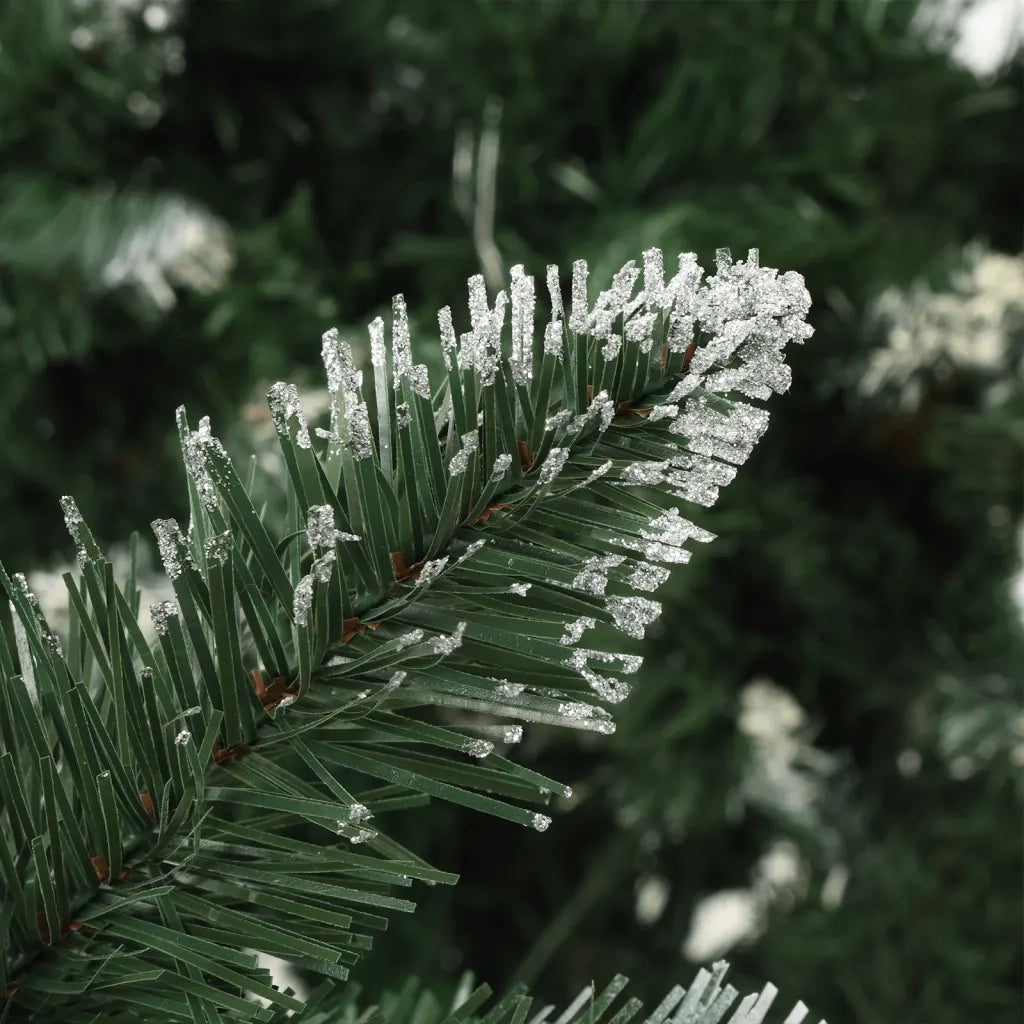 Albero di Natale Artificiale Preilluminato con Pigne 210 cm 3077748