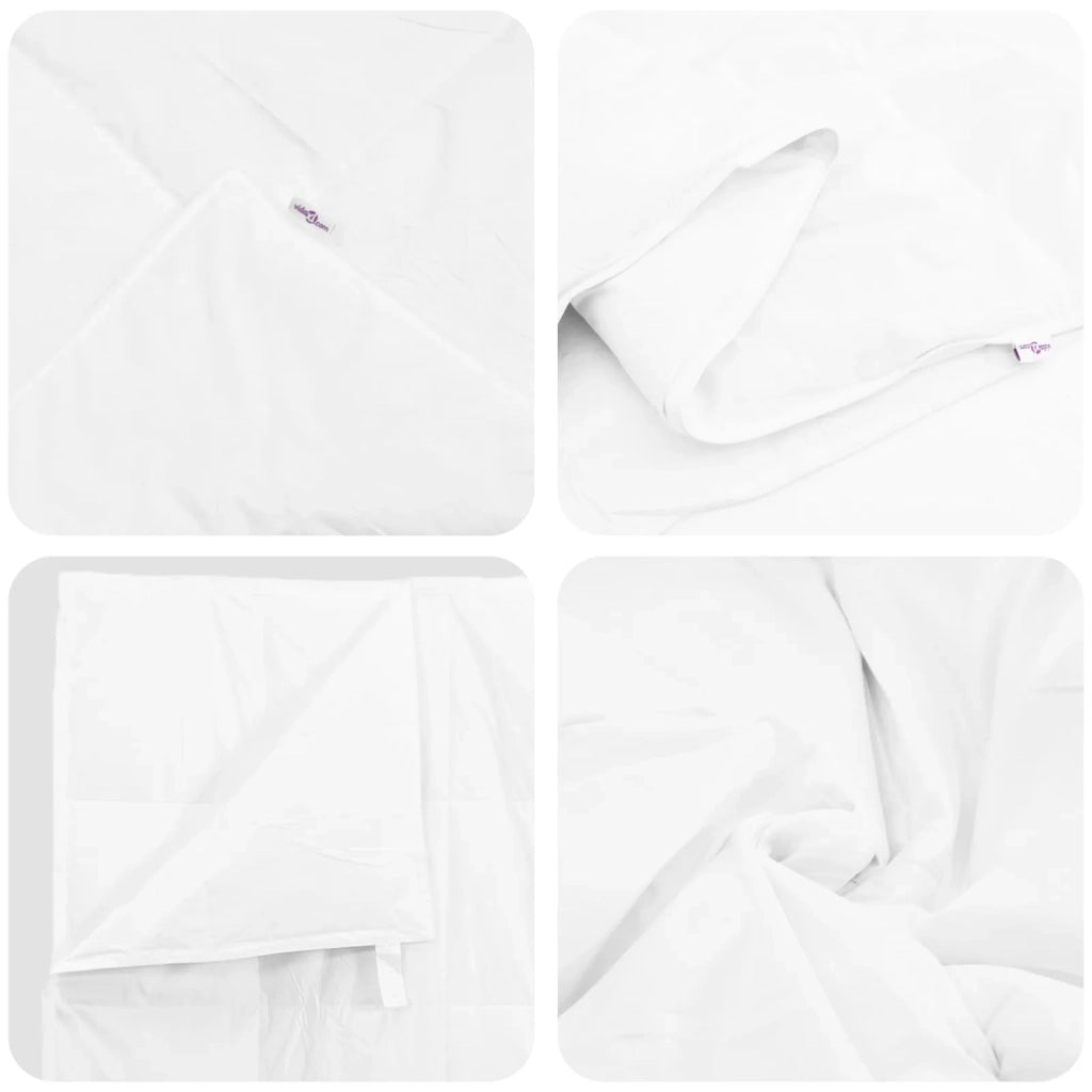 Duvet Estivo con cuscino 2 pcs Bianco Piuma d'anatra 3376251