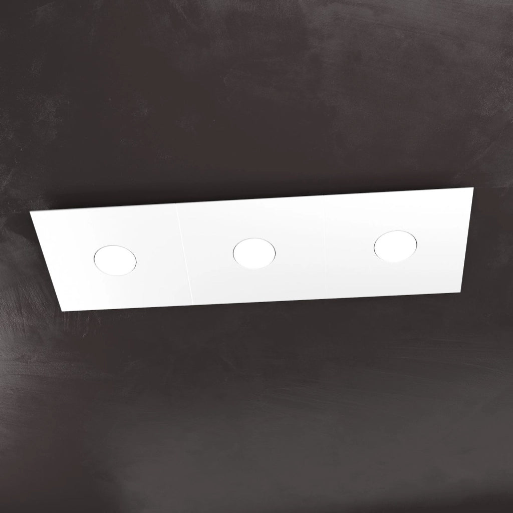 ECCENTRIC APPLIQUE-PLAFONIERA 3 LUCI BIANCO 1156-3L-BI