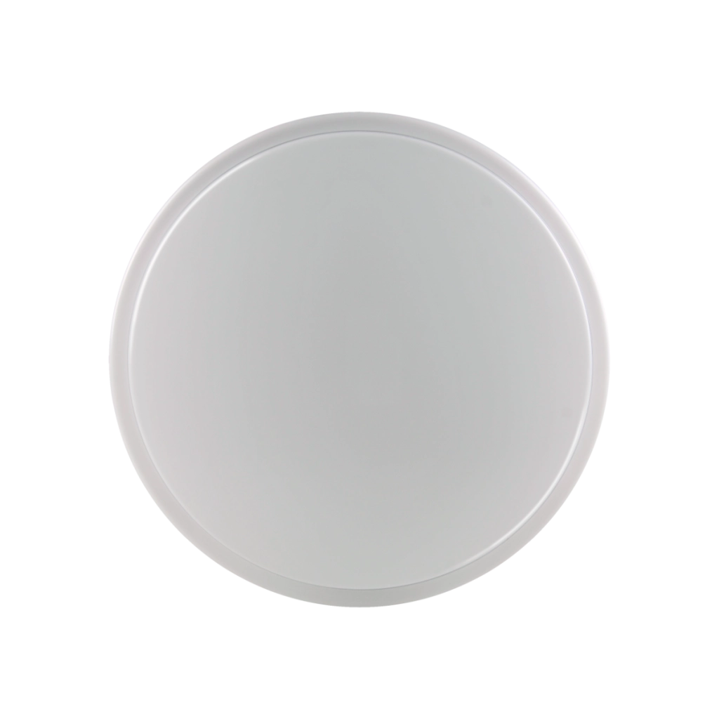 Plafoniera tonda Bogdan bianca cromo 33 cm 2xE27 Polux