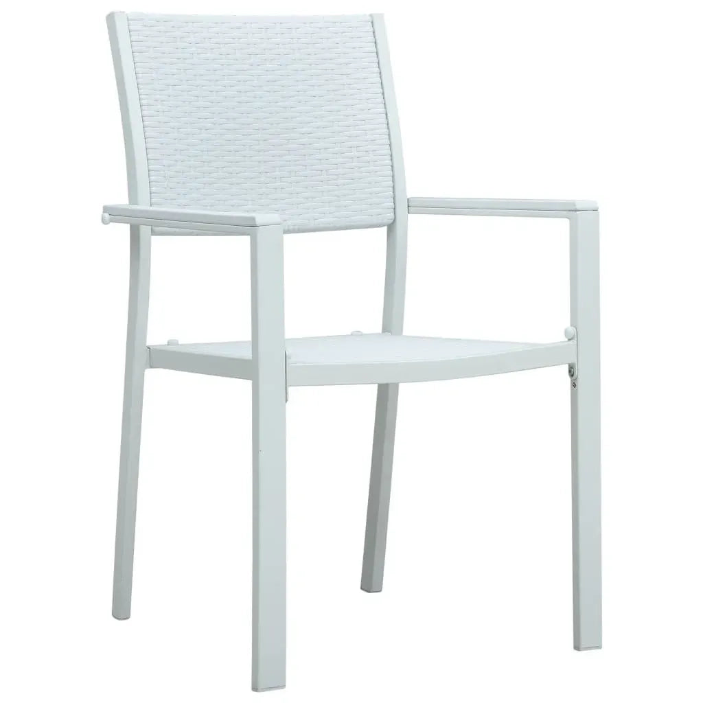 Set Mobili da Pranzo per Giardino 5 pz Bianco 3099271