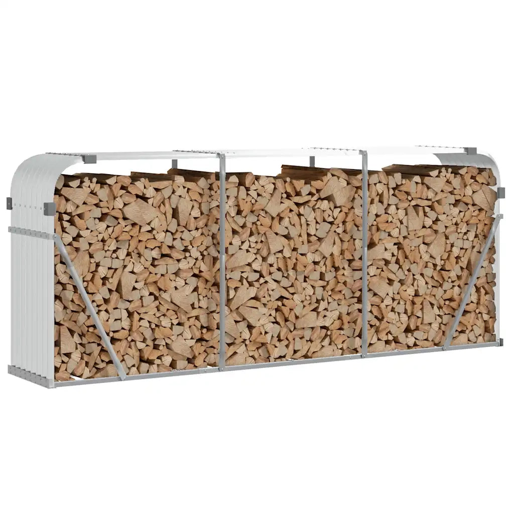 Portaceppi Argento 234x45x100 cm in Acciaio Zincato CFW7170581