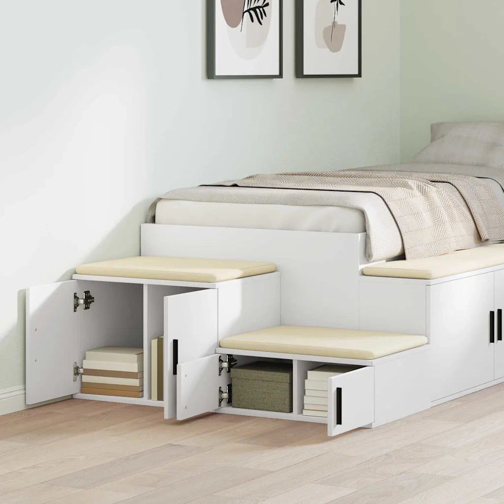 Armadio 2 pz Bianco 103 x 41 x 40 cm Legno multistrato CFW5932984