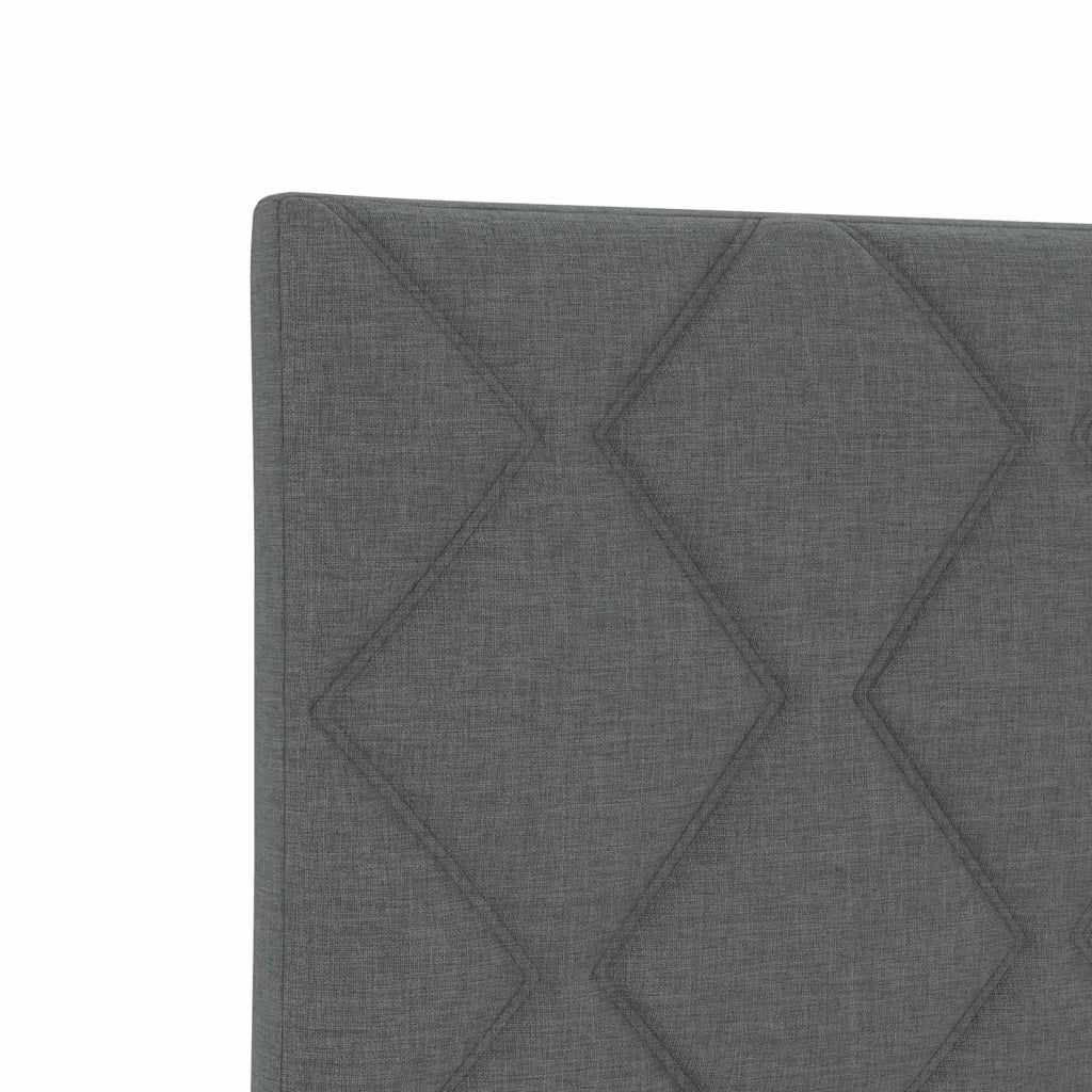 Letto con Box Spring, Materasso e LED Grigio Scuro 90 x 190 cm 3453226