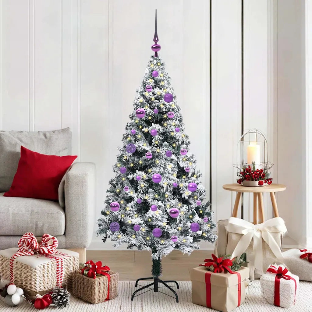 Albero di Natale artificiale con 150 LED Bianco 150 cm 3396955