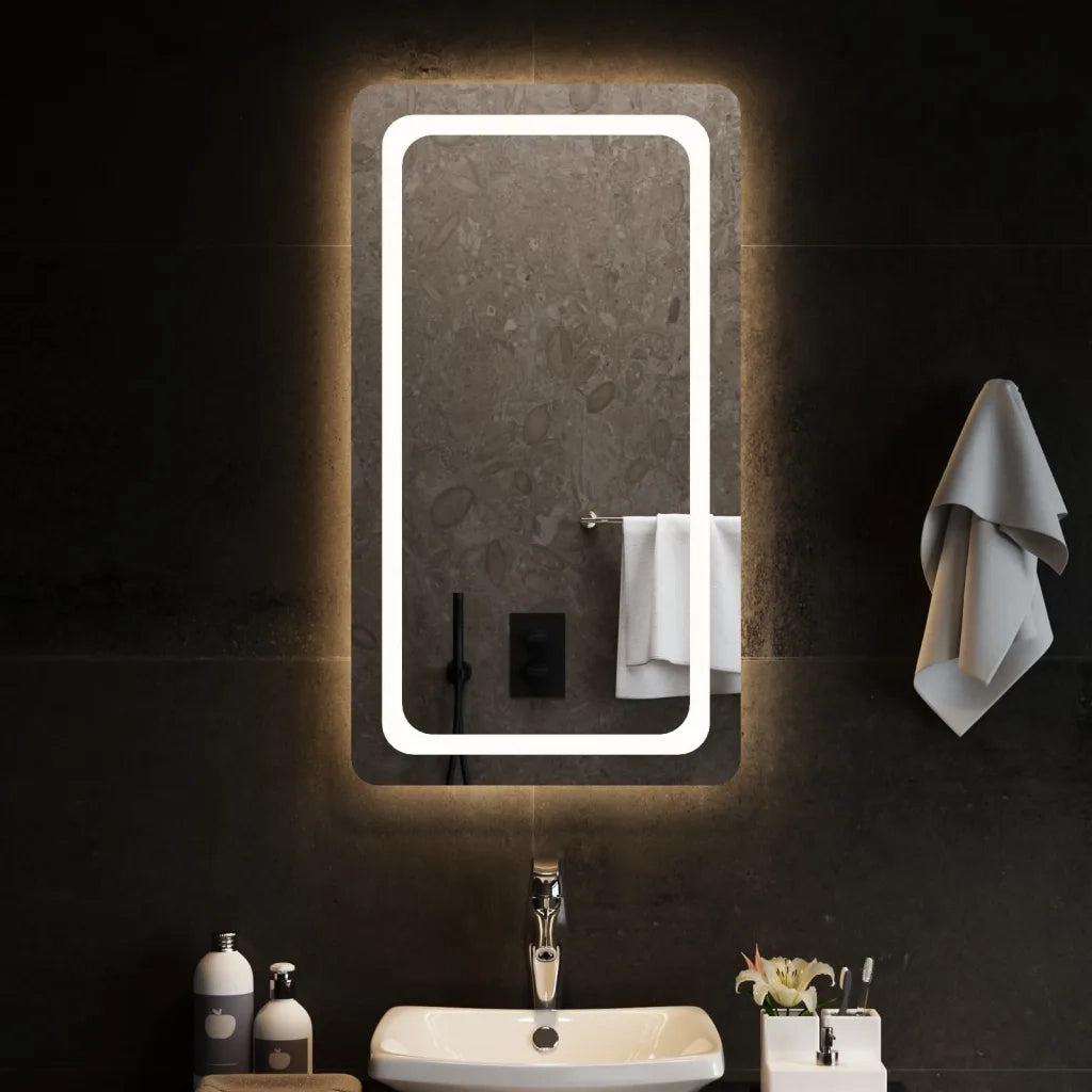 Specchio da Bagno con Luci LED 50x90 cm 3154098
