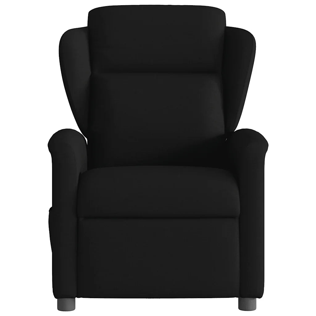 Poltrona Reclinabile in Tessuto Nero 4015578