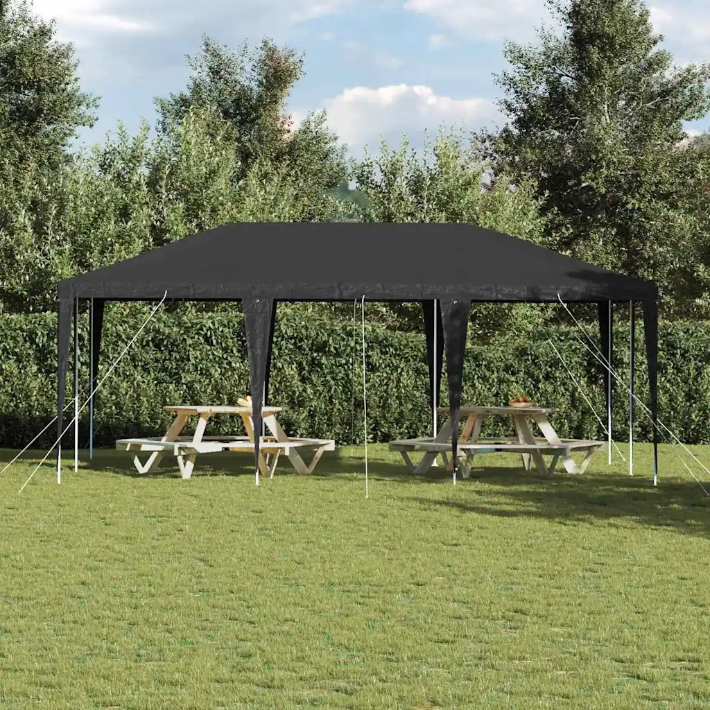 Tenda Party Antracite 600 x 400 x 266 cm Polietilene e Acciaio 42003431