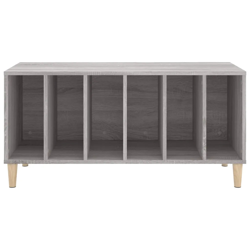 Mobile Porta Dischi Grigio Sonoma 100x38x48cm Legno Multistrato 831979