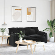 Divano Modulare con Cuscini Nero 3321134