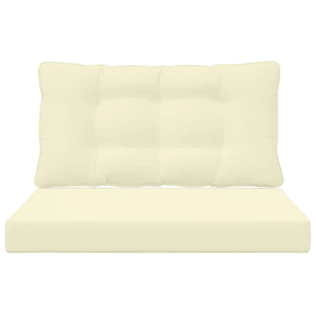 Cuscino per divano da esterno 2 pcs Crema Poliestere 900899