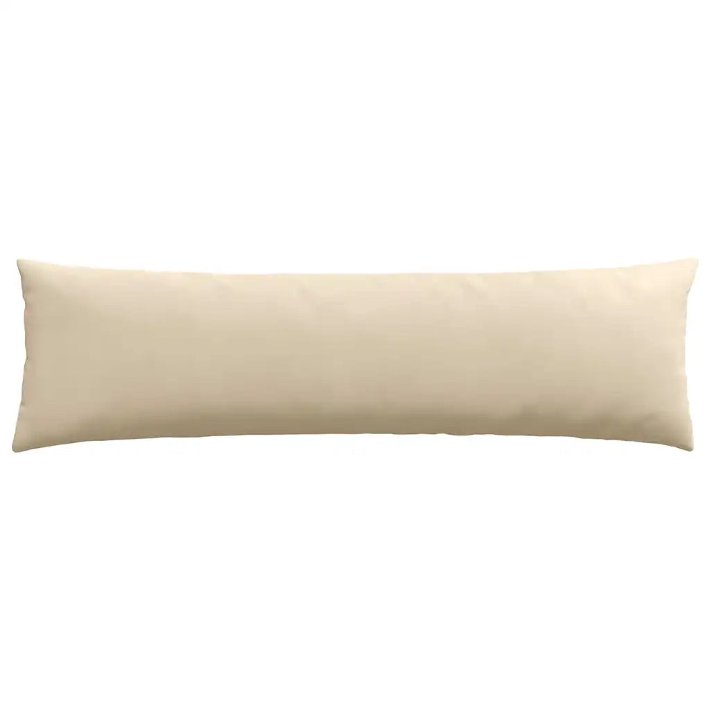 Cuscini da Divano 2 pz-Set di 2 Cuscini per Sofa Crema 145 x 40 cm Tessuto 844761