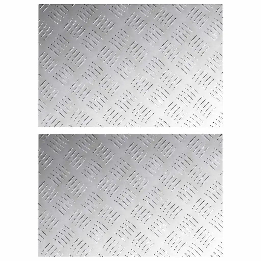 Gradini per Scale 2 pcs Argento 60 x 40 cm Alluminio 4104323