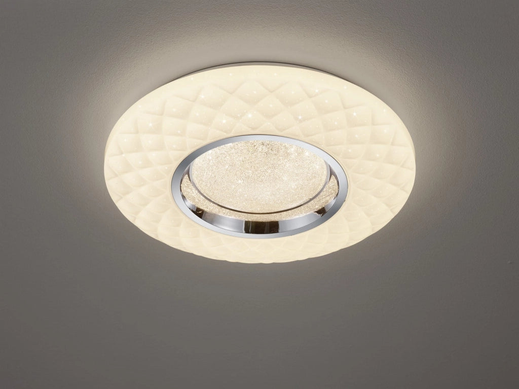 Plafoniera RL Magnolia LED 22W 39cm bianca 2700-6000K