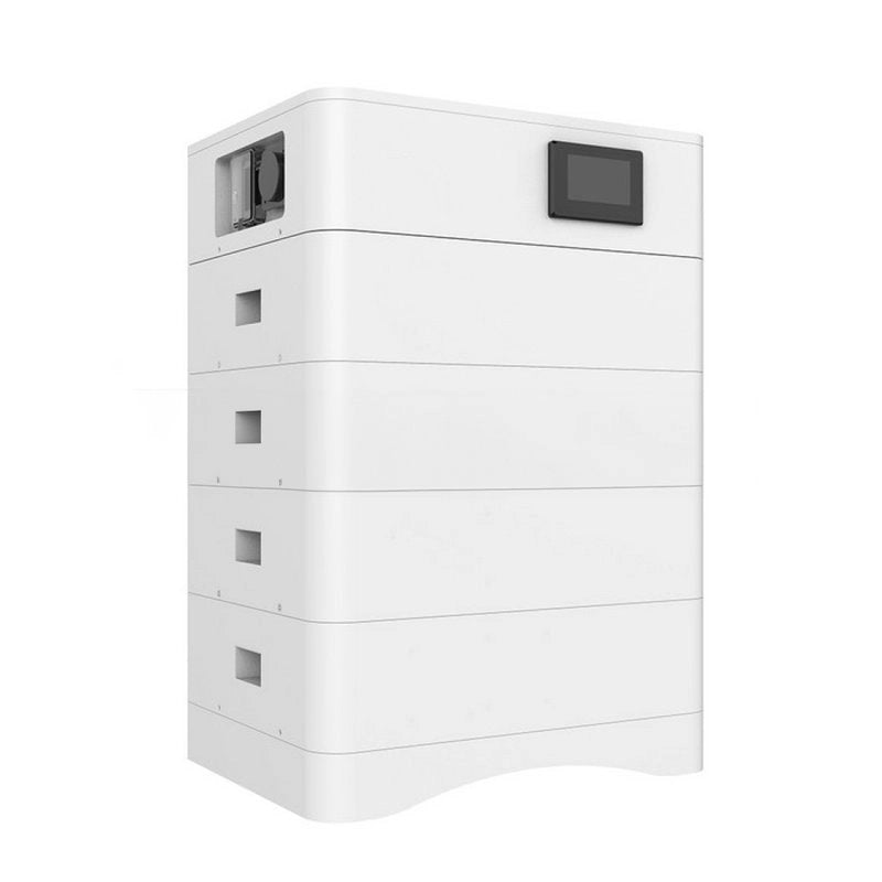 Kit 4 Moduli di Accumulo Impilabili Alta Tensione 20kWh LiFePO4 BMS Integrato, Inclusa Base e Box di Controllo, 100Ah, 204.8V, IP65, CEI 0-21 Garanzia 10 Anni SKU-120024