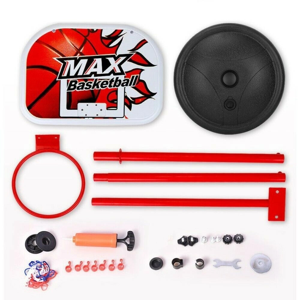 Trade Shop - Canestro Basket Per Bambini Con Tabellone Altezza Regolabile 75 - 155 Cm + Palla -