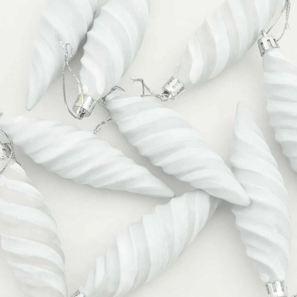 Palla a spirale di Natale 40 pcs Bianco Plastica 42018900