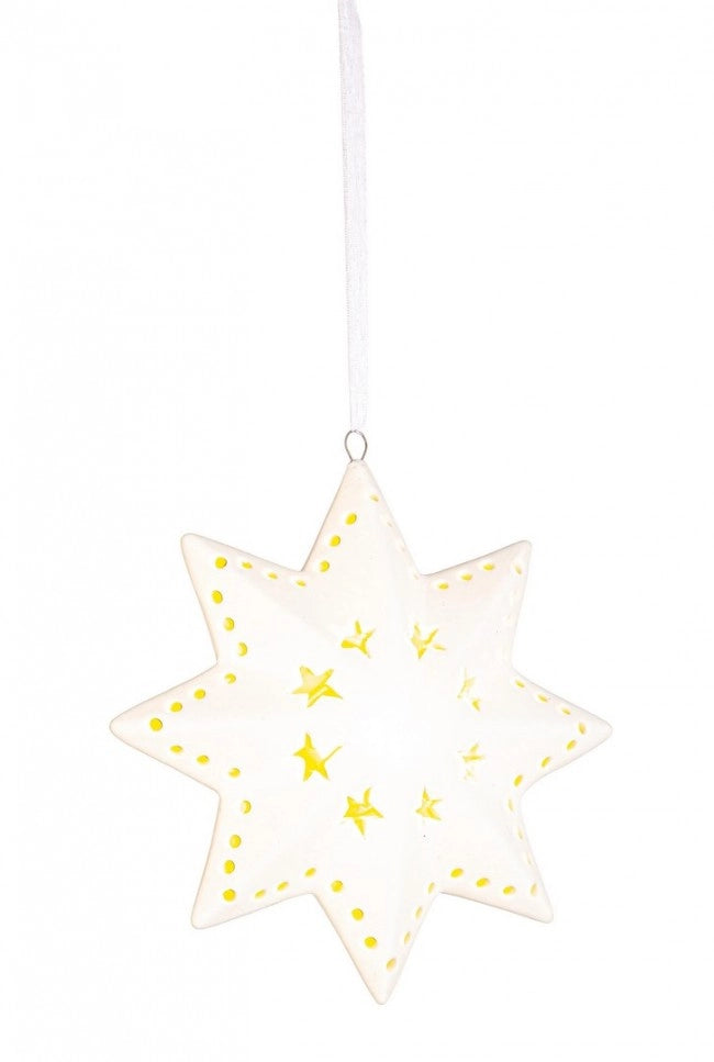 Pendaglio Opal a forma di Stella design 35 con LED (12 Pezzi)