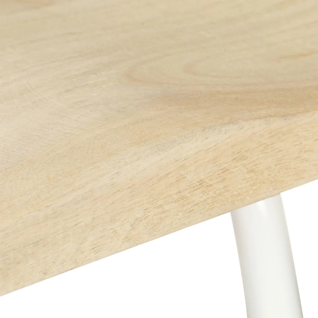 Sgabelli da Bar 2 pz in Legno Massello di Mango 320649