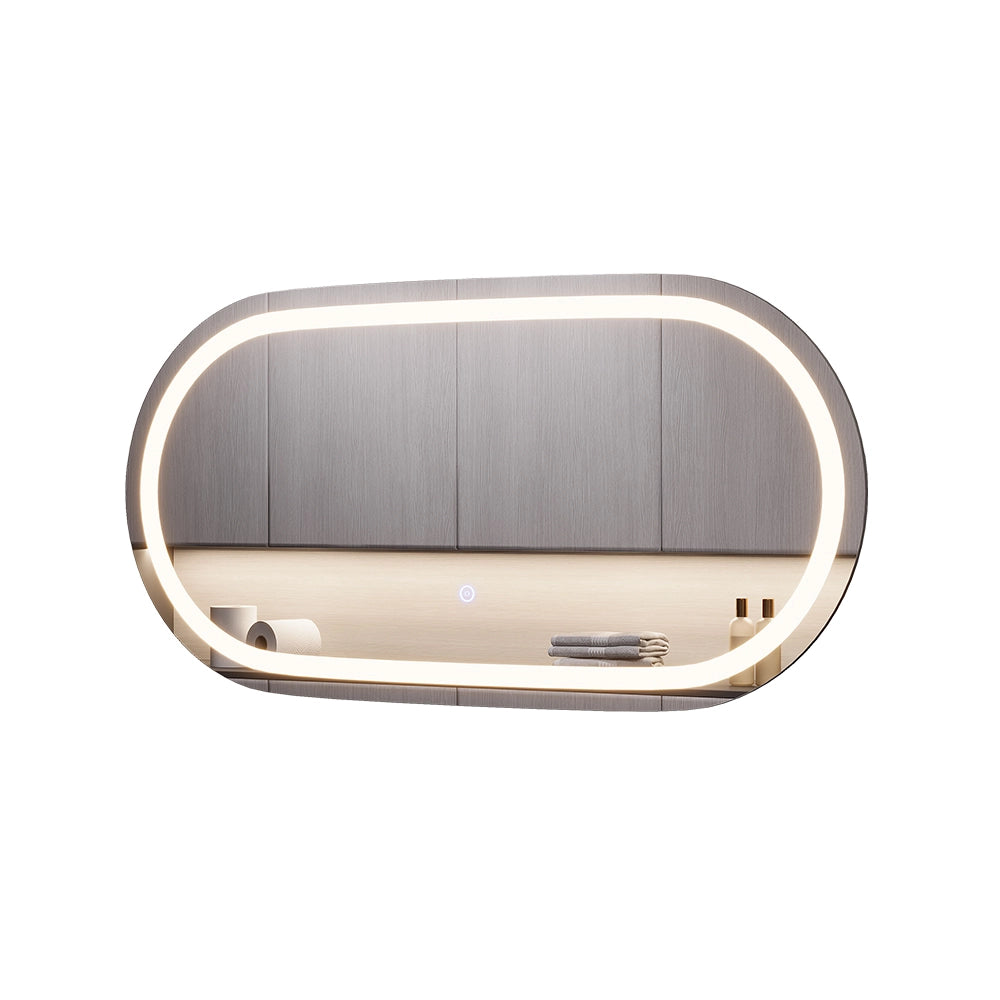 Vicco Specchio bagno Vetro 80 x 40 cm con illuminazione frontale