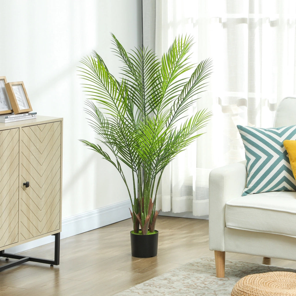 Palma artificiale ¨C Minimal ¨C verde 120 cm con vaso