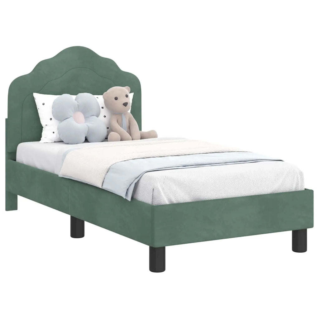 Struttura letto per bambini con testata-Giroletto per bambini Verde Mare 70 x 140 cm 230517