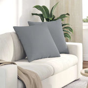 Cuscini da Divano 2 pcs Grigio chiaro 80 x 80 cm Tessuto 42014040