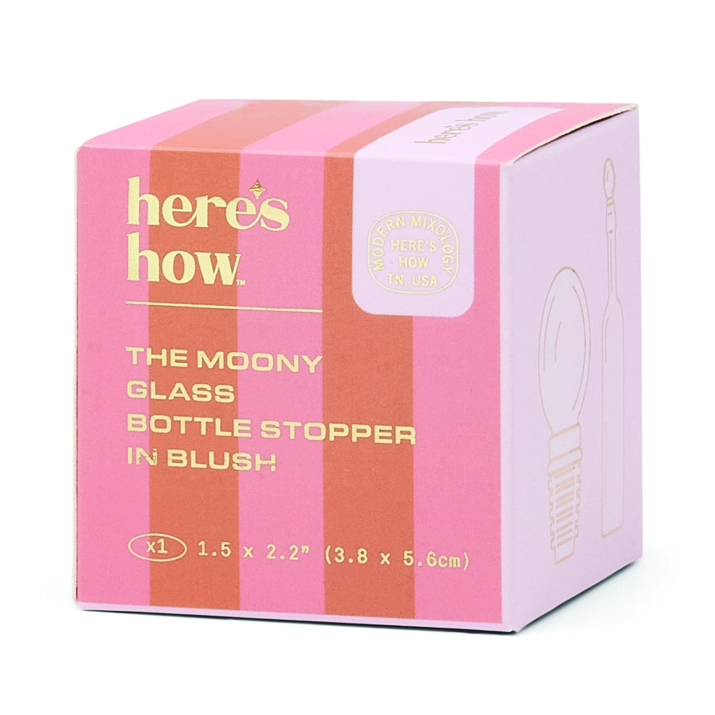 Tappo per Bottiglia in Vetro Moony - Colore Rosa Blush