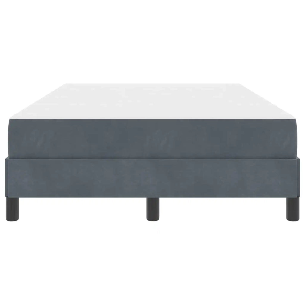 Letto a molle con materasso Grigio scuro 120 x 200 cm Tessuto 3398684