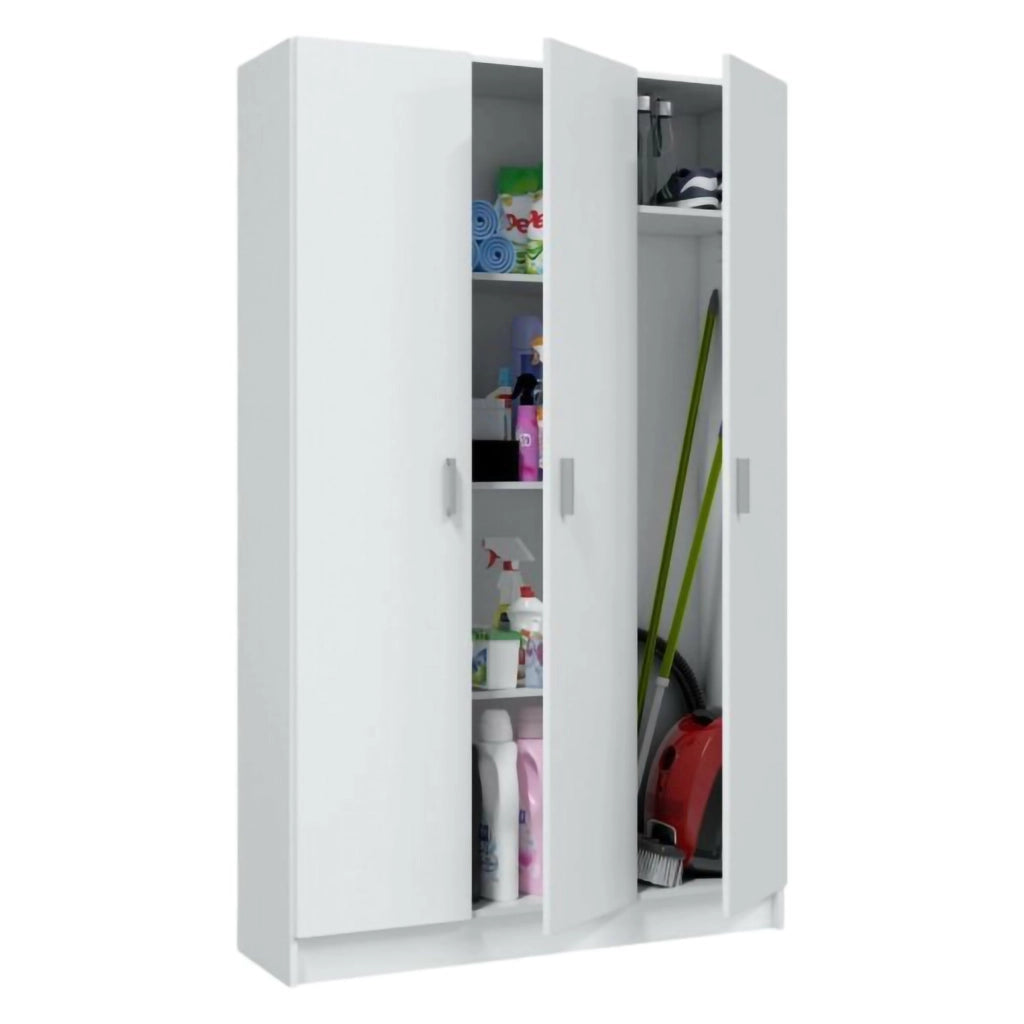Vado, Armadio Multiuso Grande 4 Ripiani, 103.8x180h cm Bianco