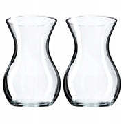 Vaso in vetro KADAX per fiori e bouquet, trasparente, classico, 18 cm, 2 pezzi
