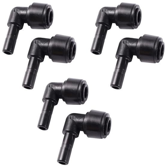 Connettore di gomito per filtri acqua - 6Pcs - 6,5mm - Adatto per sistemi di filtrazione acqua