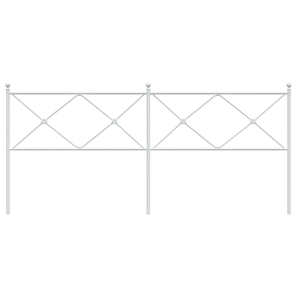 Testiera di Ricambio in Metallo Bianco 200 cm 376589