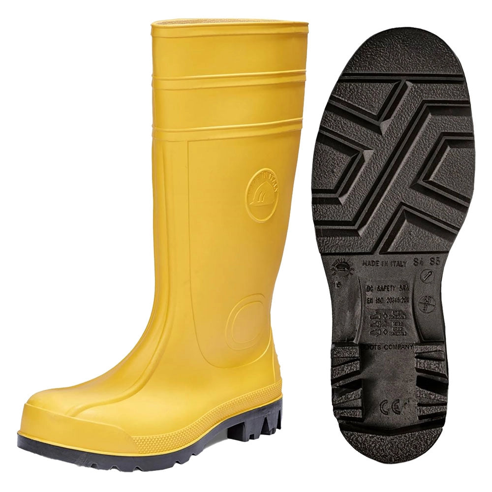 STIVALI ANTINFORTUNISTICA N. 40 - giallo  - MADE IN ITALY