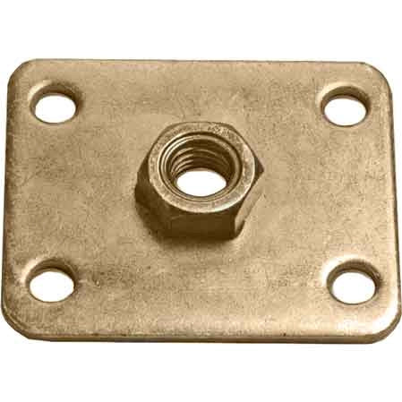 PIASTRA CON DADO SALDATO   M8 - 50x60x3 mm
