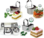 Set di 12 anelli per dessert in acciaio inossidabile