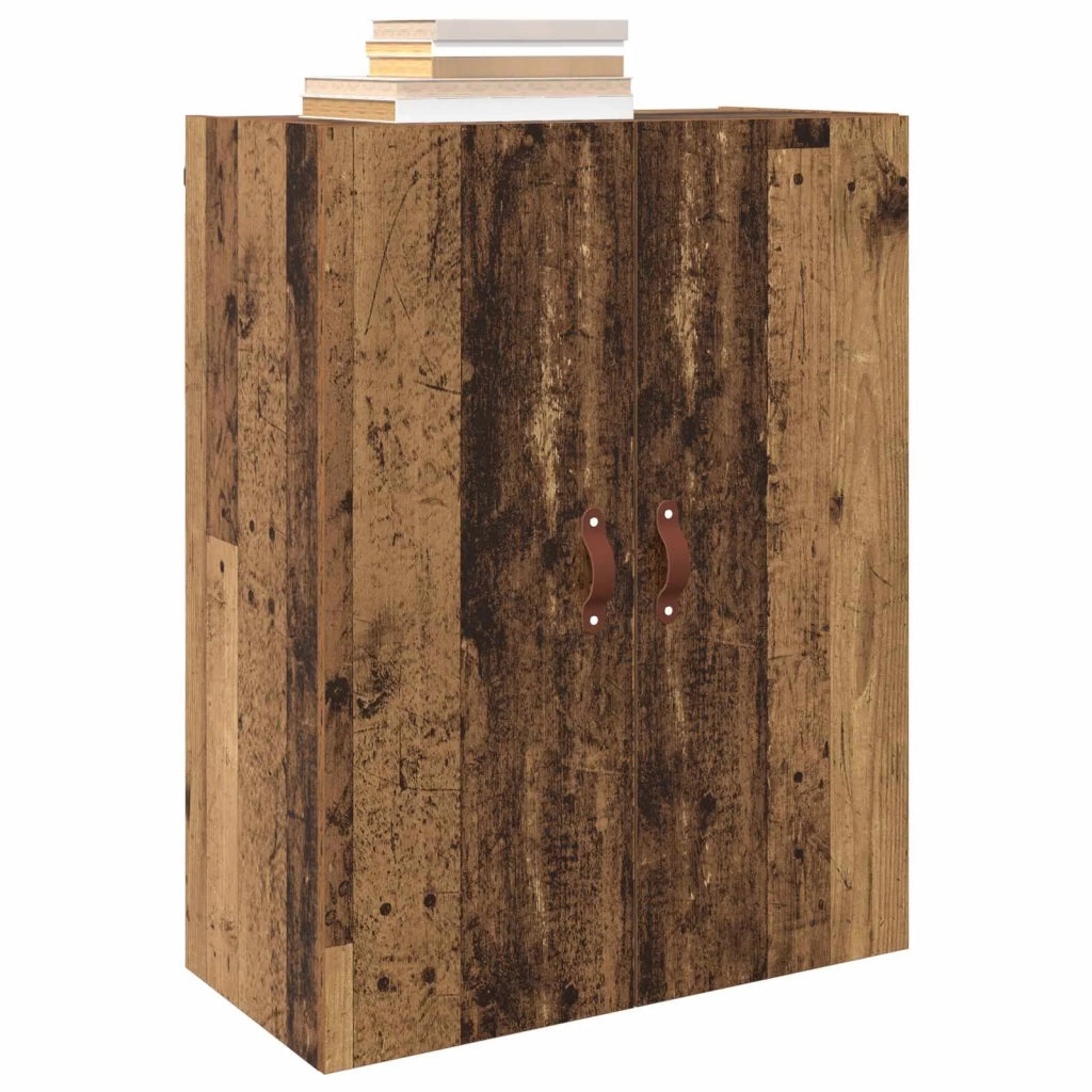 Mobiletto a muro 2 pcs Legno vecchio 69,5 x 34 x 90 cm 3394572