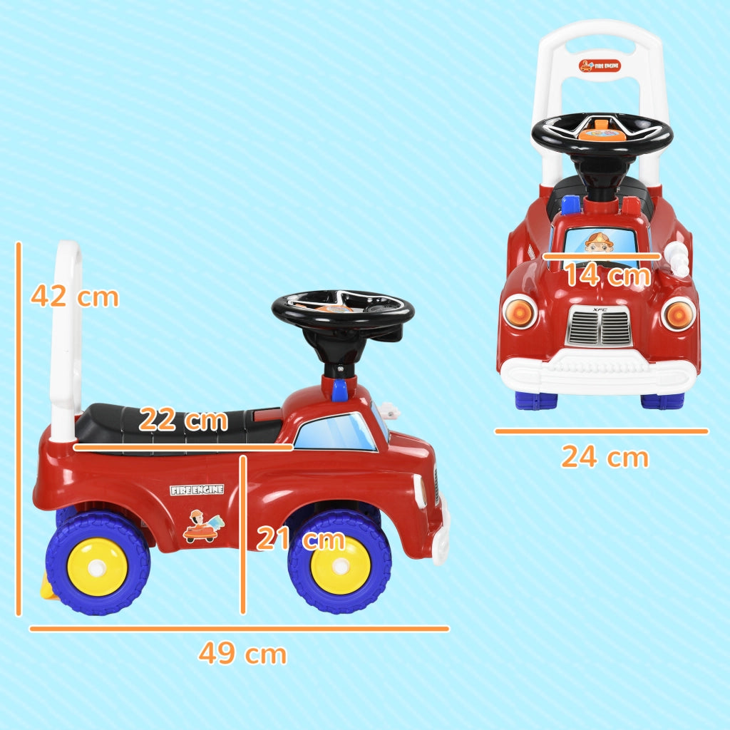 Camion dei pompieri per bambini ¨C Minimal ¨C rosso 18-36 mesi
