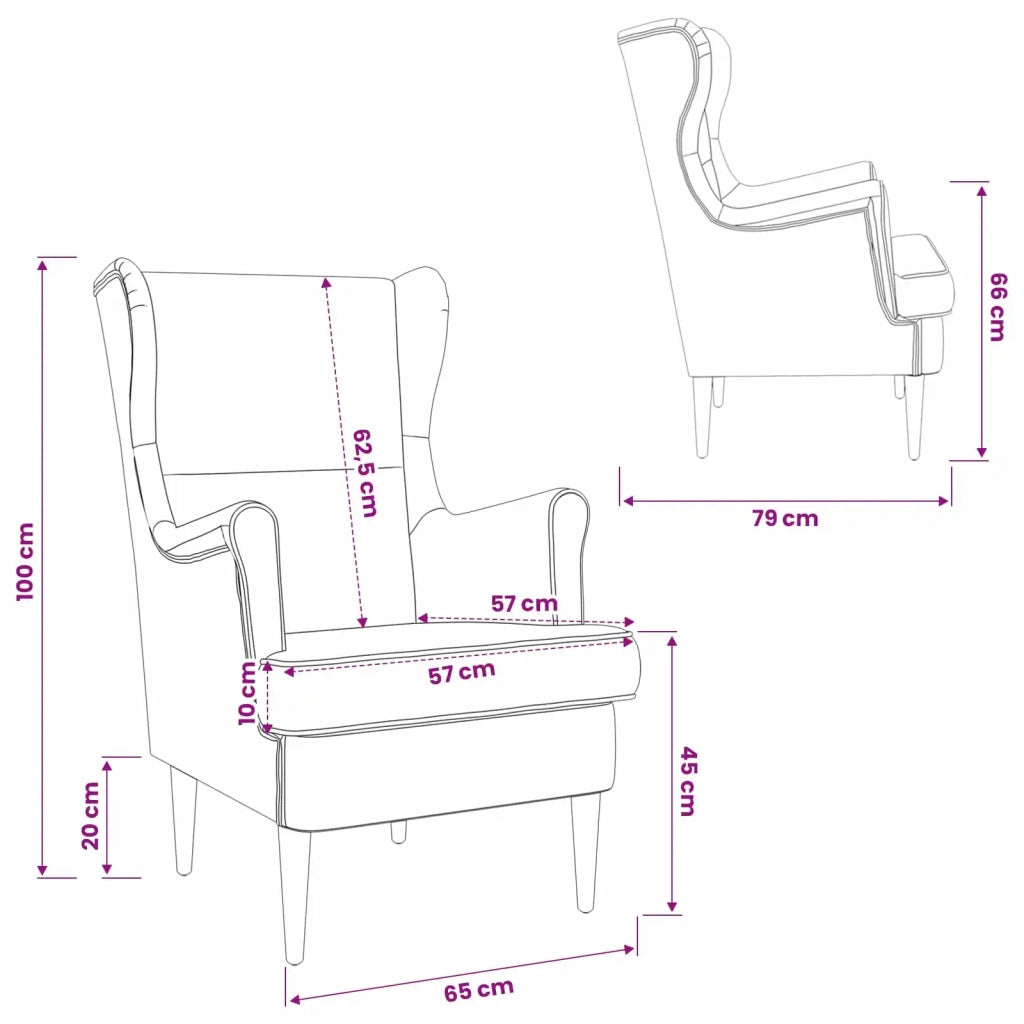 Poltrona | Sedia Relax Grigio Chiaro Velluto