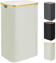 Lavatrice Grande con Coperchio - Beige - 110 Litri - Riportabile