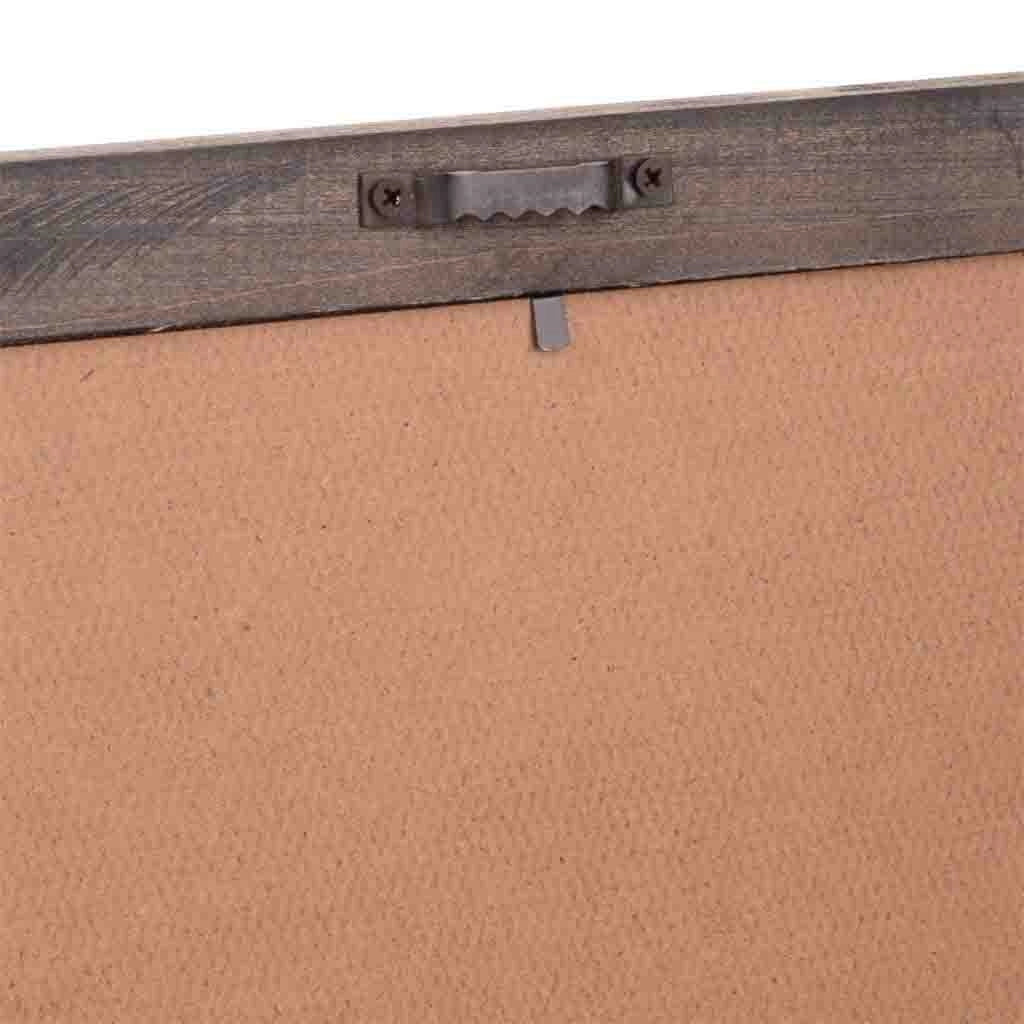Cornice in legno e tessuto