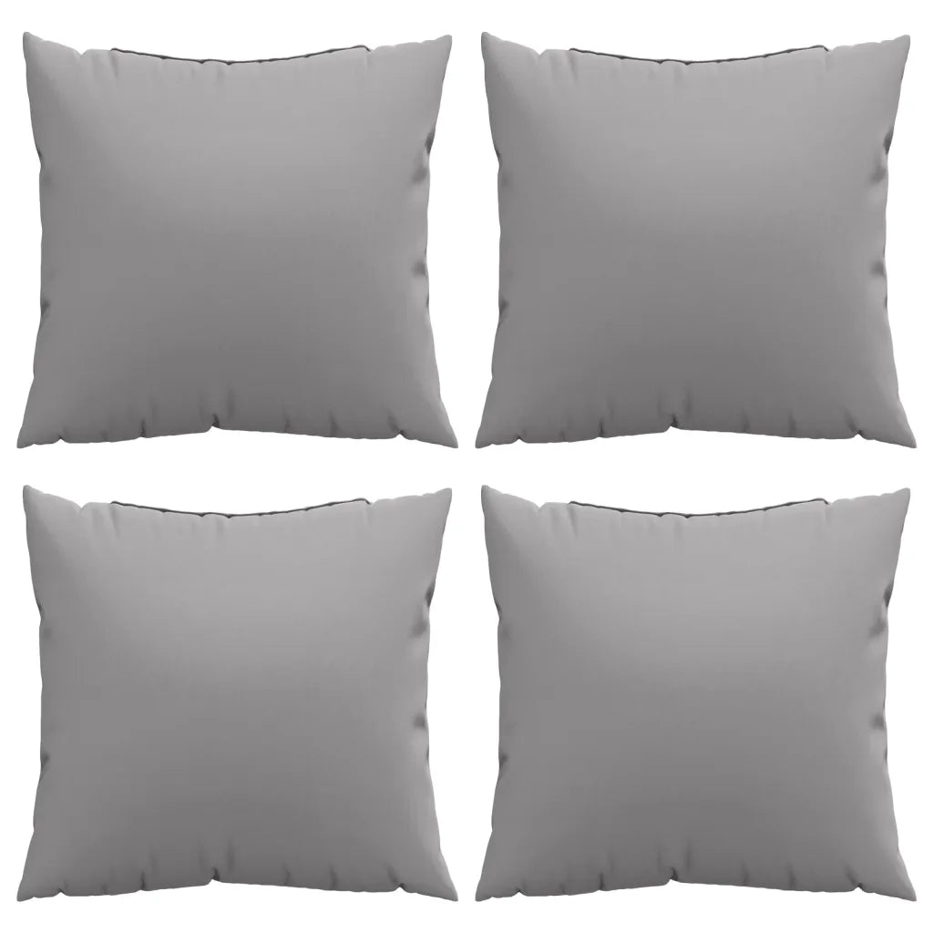Cuscini per Divano 4 pz Grigi 60x60 cm in Tessuto 360404